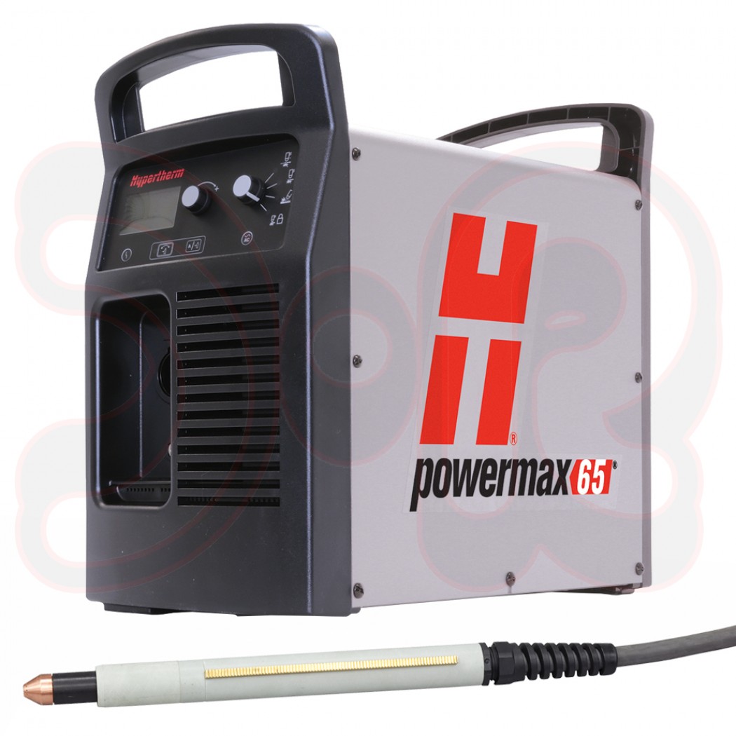 HYPERTHERM Maschinen-Plasmaschneidanlage Powermax65 400 V mit 180°-Brenner 7,6 m mit Fernstarter/CPC