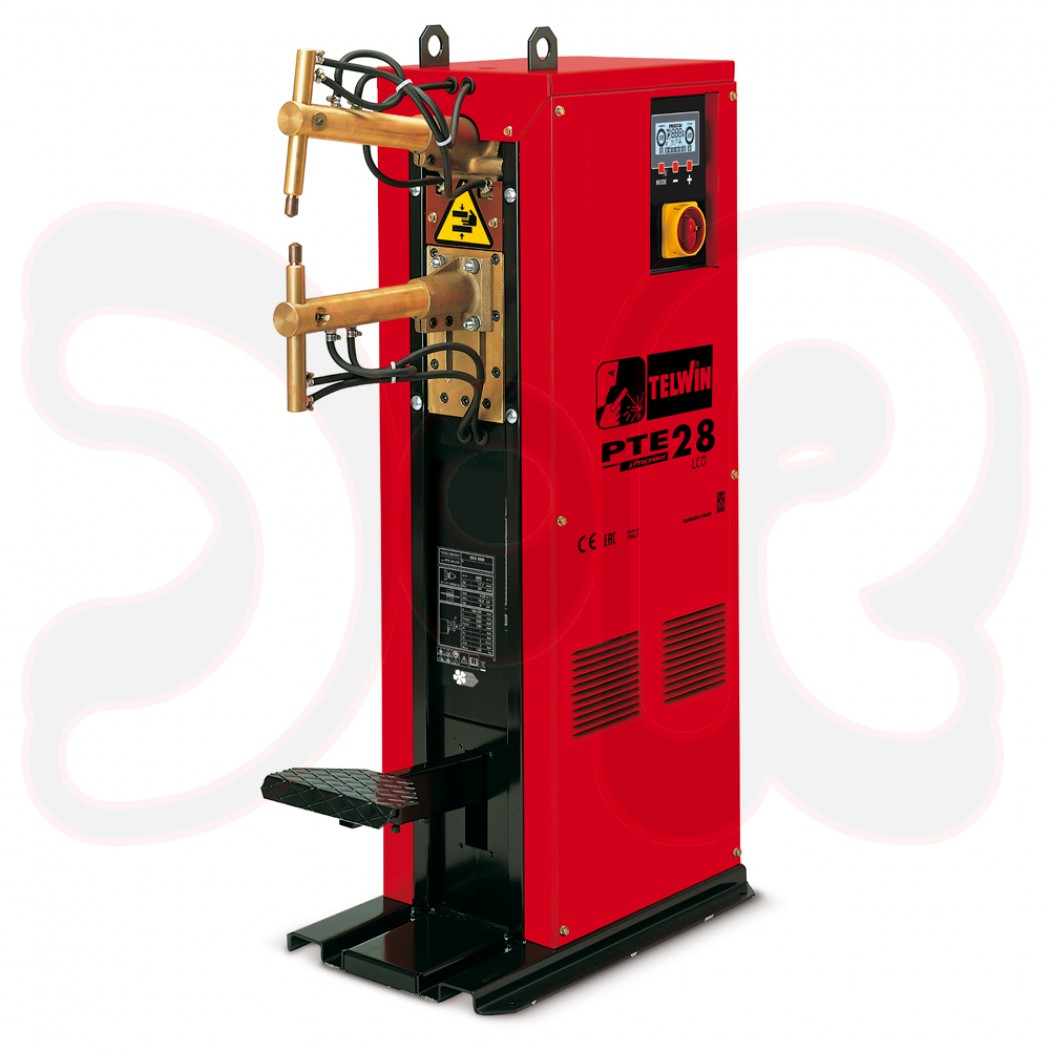 TELWIN Säulenpunktschweißanlage PTE 28 LCD, 400V, mechan. Pedalantrieb & verstellbarem Armabstand