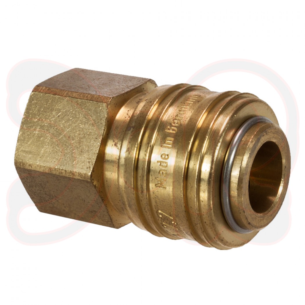 Einhand-Kupplung DN7 R1/2" innen