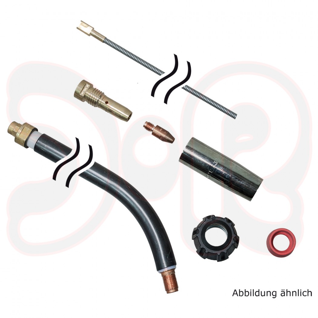 BINZEL Halsset ABIMIG AT 307 TM/357 TM steckb. Gasdüse 45 Grad 185mm lang 95mm hoch ST0,8-1,0 NW16