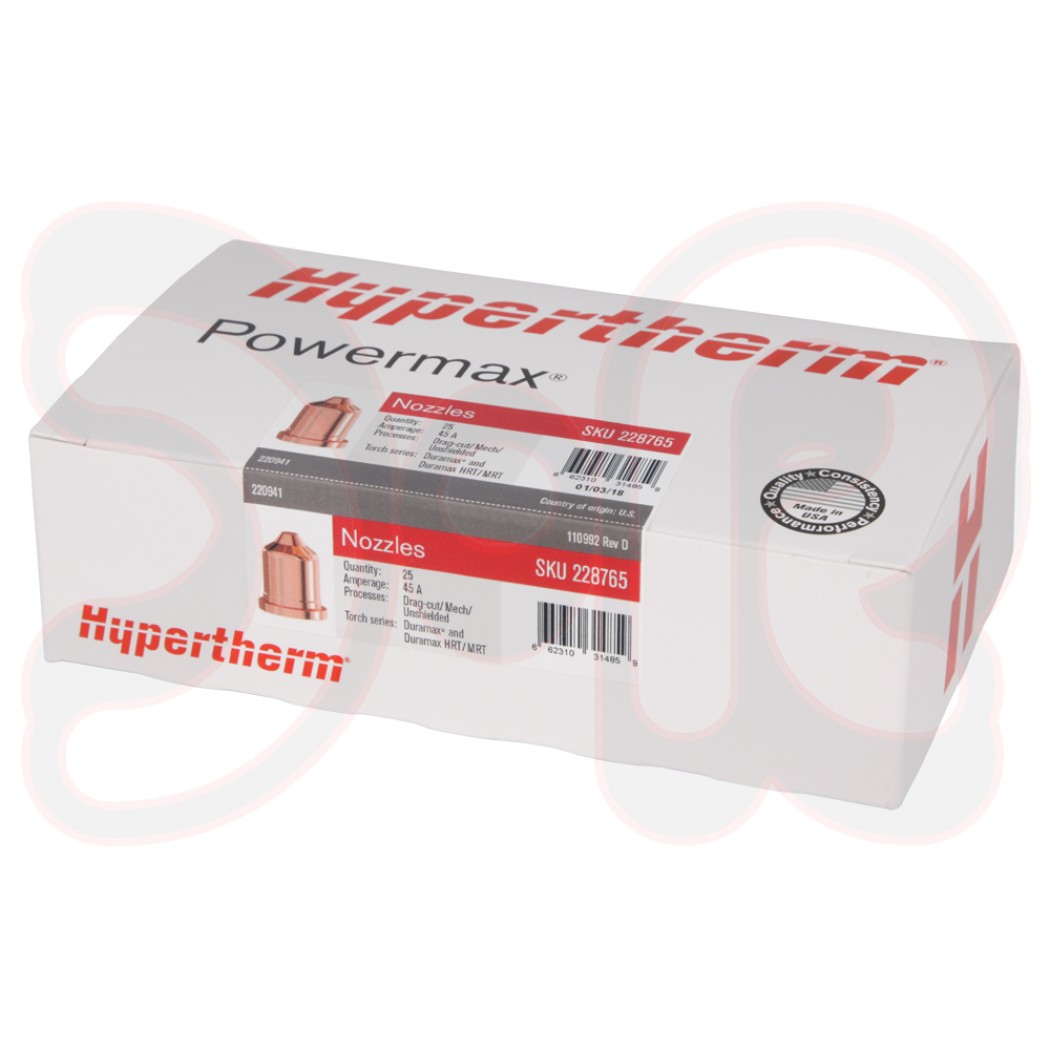 HYPERTHERM Plasmadüse (45 A) für Powermax45 XP/65/85/105 Großpackung 25 St. OEM