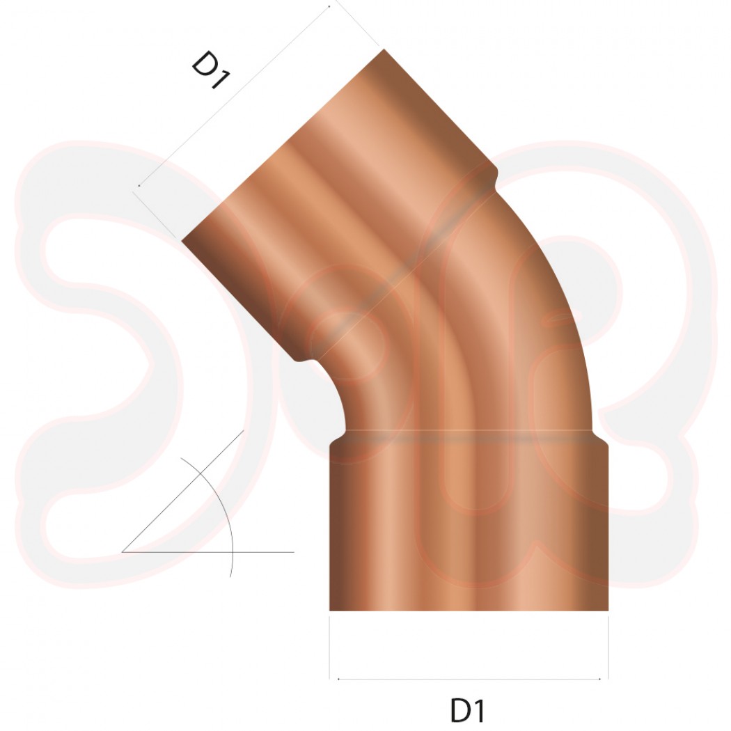 Kupferlötfitting für technische Gase - metrisch - 5240 Reduzierung Ø= 28 auf 12 mm, Innenlötenden