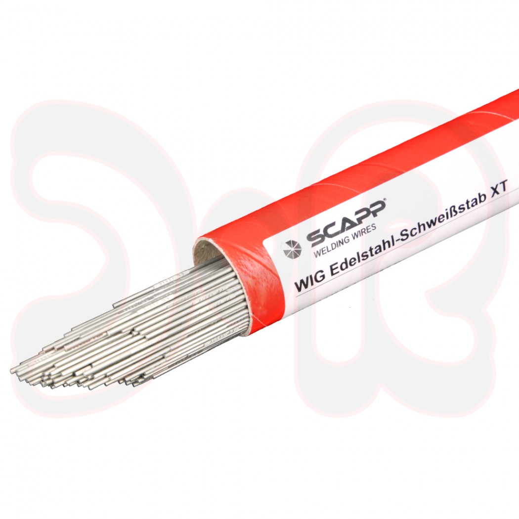 SCAPP WIG-Edelstahl Schweißstab, We-Nr. 1.4551, Ø 1,2 x 1000 mm, XT 347/SI / EN 12072 / DIN 8556-86