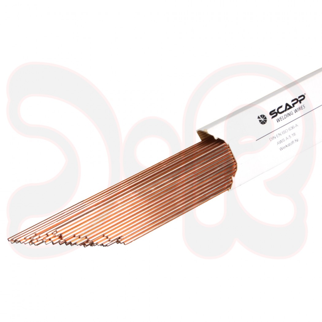 SCAPP Gasschweißstab XT GII We.-Nr. 1.0494, EN 12536/DIN 8554, Ø 5,0 x 1000 mm