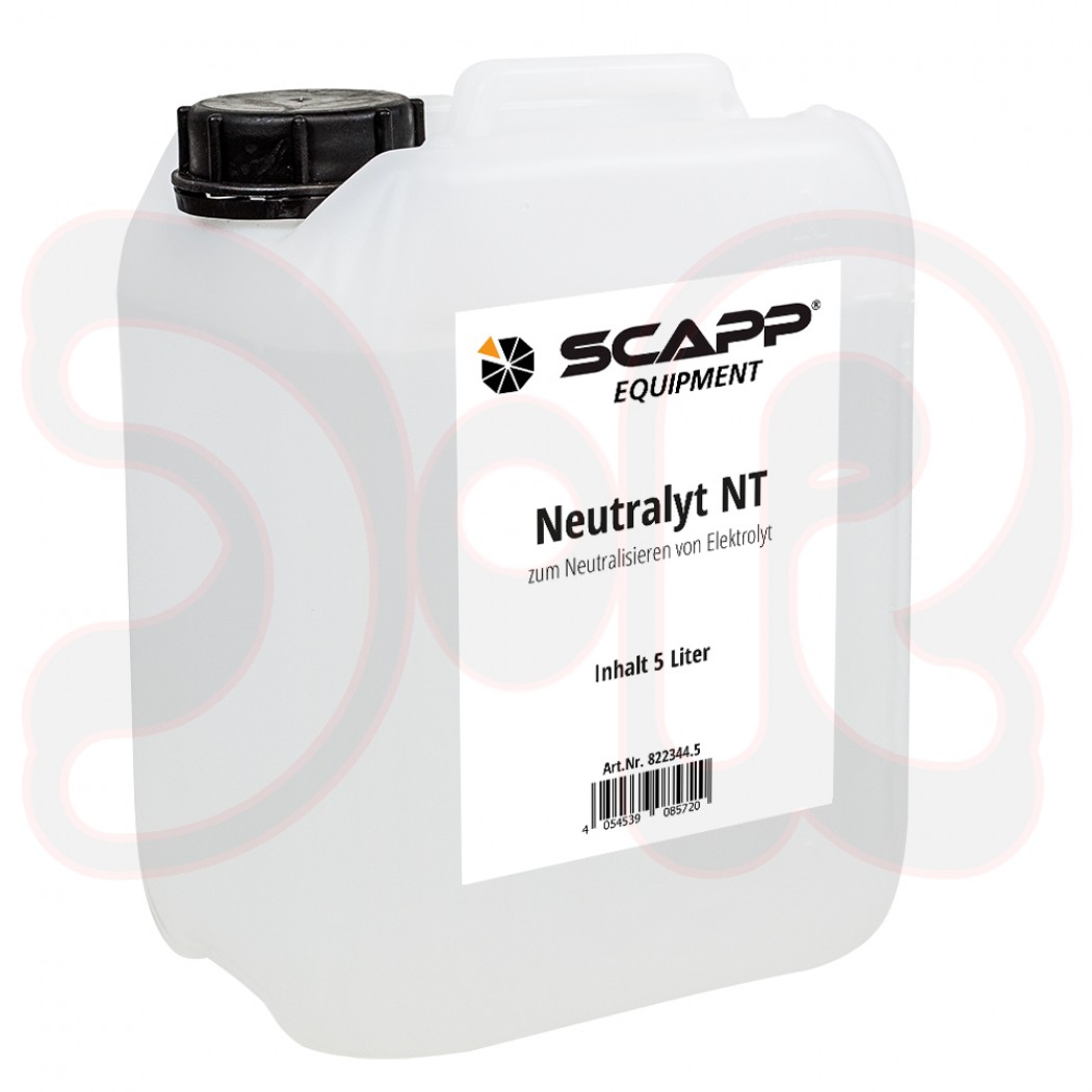 SCAPP Neutralyt NT zum Neutralisieren von Elektrolyt, für BYMAT-Geräte, Inhalt 5 Liter