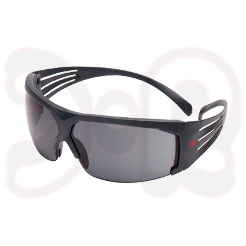 3M Schutzbrille SecureFit 600 SF602SGAF, Polycarbonat grau, mit Antibeschlagbeschichtung