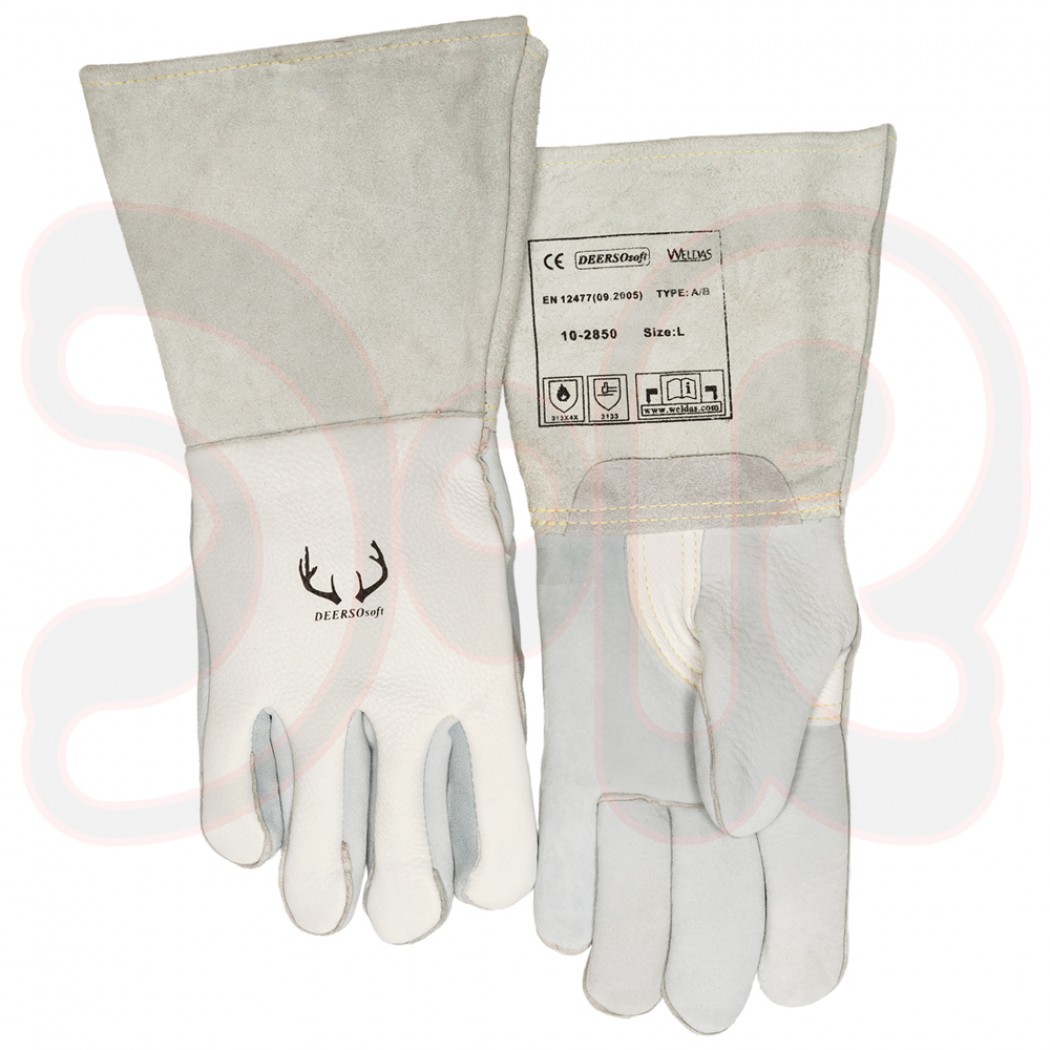 WELDAS DEERSOsoft COMFOflex MAG-Schweißerhandschuhe Gr. XL, Hirschleder, EN12477 Type A