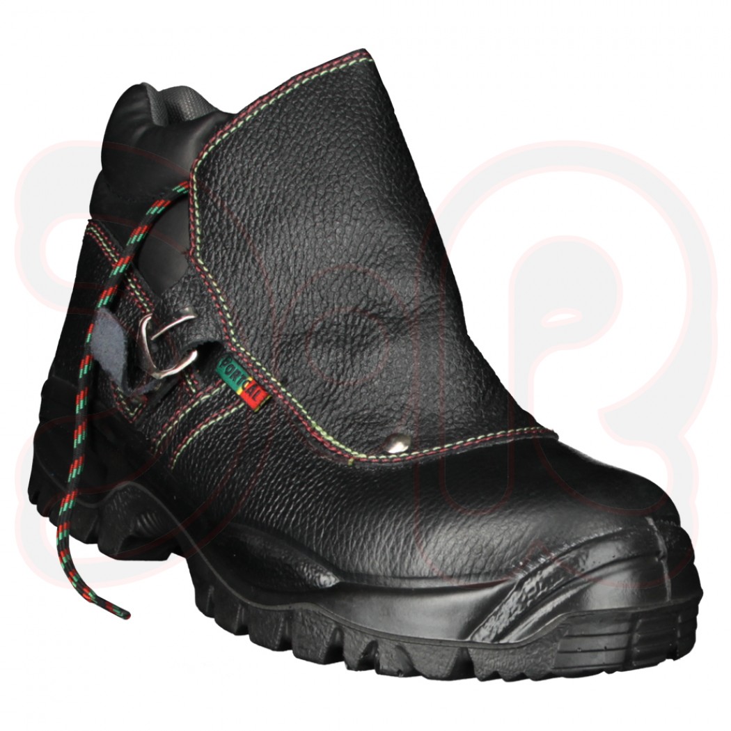Schweißerstiefel S3P "Portugal", Gr. 42, schwarz mit einer Schnalle, nach EN 345-1