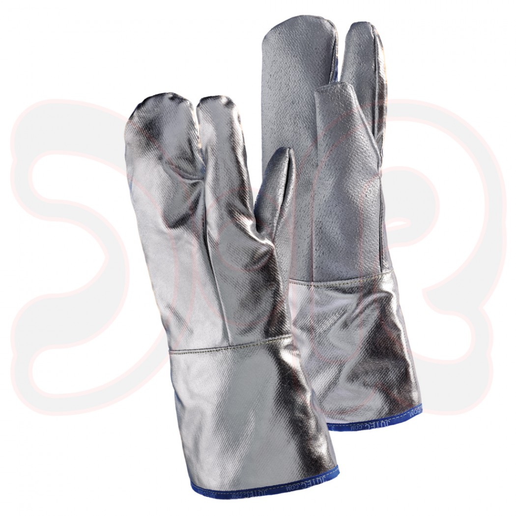 3-Finger-Handschuh, Länge 380 mm, Hitzeschutz bis 350°C/1000°C, einseitig aluminisiert, Gr. 10