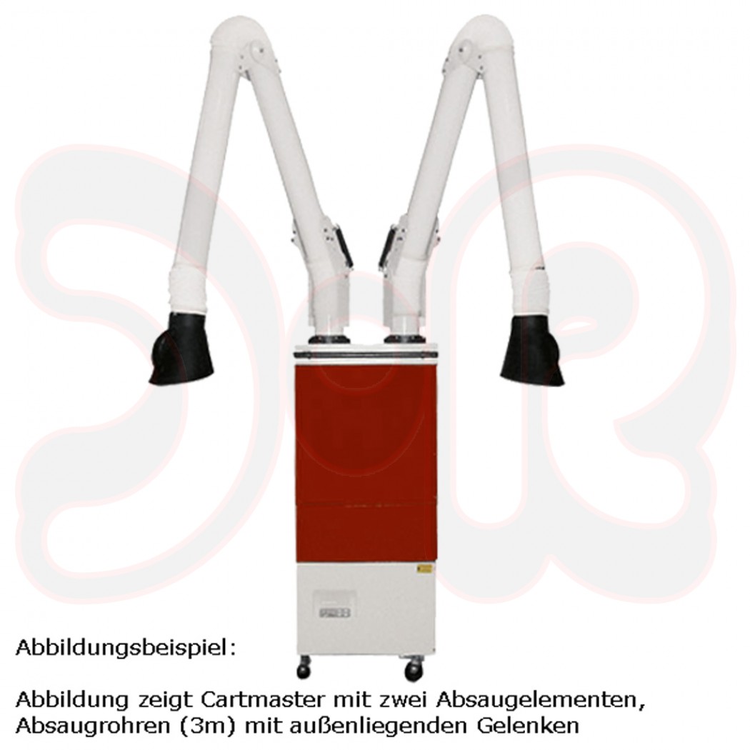 TEKA CARTMASTER Mobile Patronenfilteranlage mit 2 Absaugelementen 2 x Arm 4 m RAG