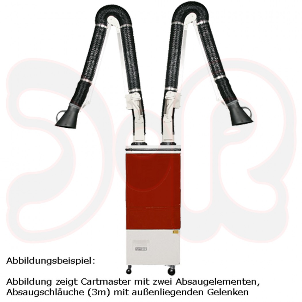 TEKA CARTMASTER Mobile Patronenfilteranlage mit 2 Absaugelementen 2 x Arm 3 m SAG