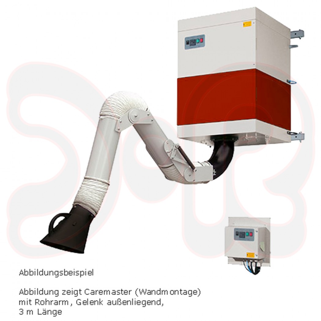TEKA CAREMASTER Stationäre mechanische Filteranlage mit 1 Absaugelement Arm 7 m RAG