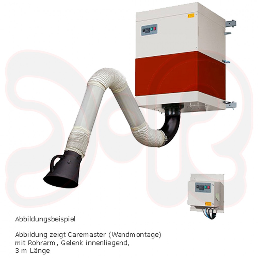 TEKA CAREMASTER Stationäre mechanische Filteranlage mit 1 Absaugelement Arm 8 m RIG