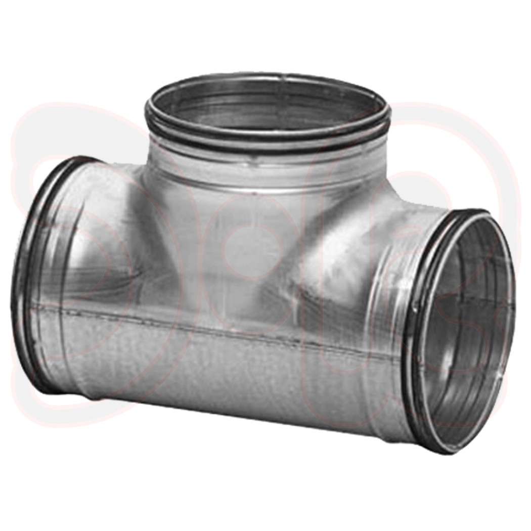 T-Stück 90° mit doppelter Gummilippendichtung d1 Ø 150mm, d3 Ø 160mm