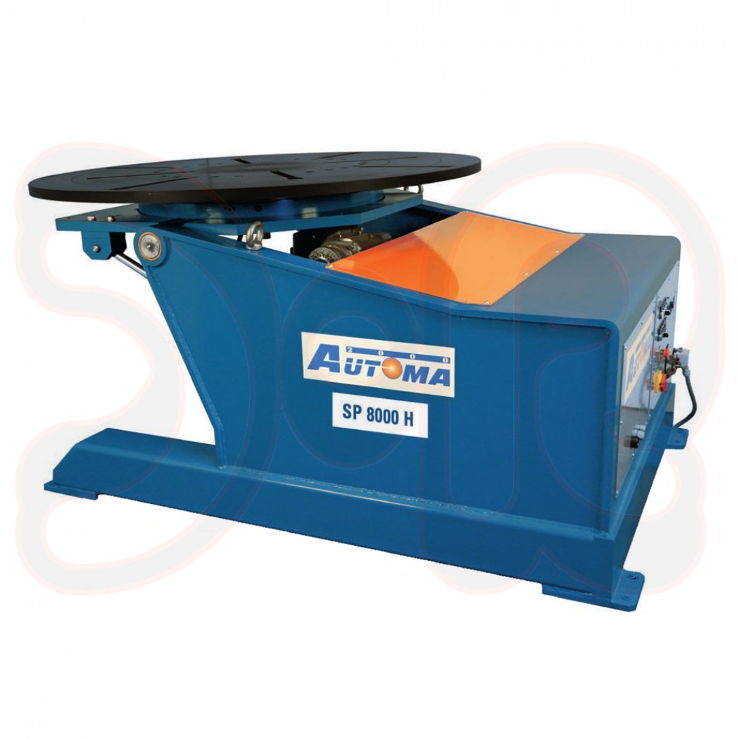 SP 8000 H Schweißdrehtisch, Tragkraft 8000 kg, Rotation mit AC-Elektromotor, mit Handfernregler