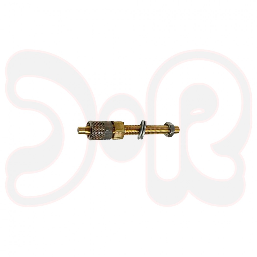 Sauerstoff-Messanschluss M5 x 23 mm mit Mutter für PA-Messschlauch, Ø 3 x 5 mm