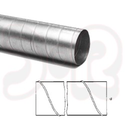 Wickelfalzrohr verzinkt Ø 150 x 0,6mm 6,0m lang