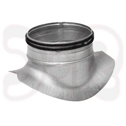 Sattelstutzen 90° mit doppelter Gummilippendichtung d1 Ø 180mm